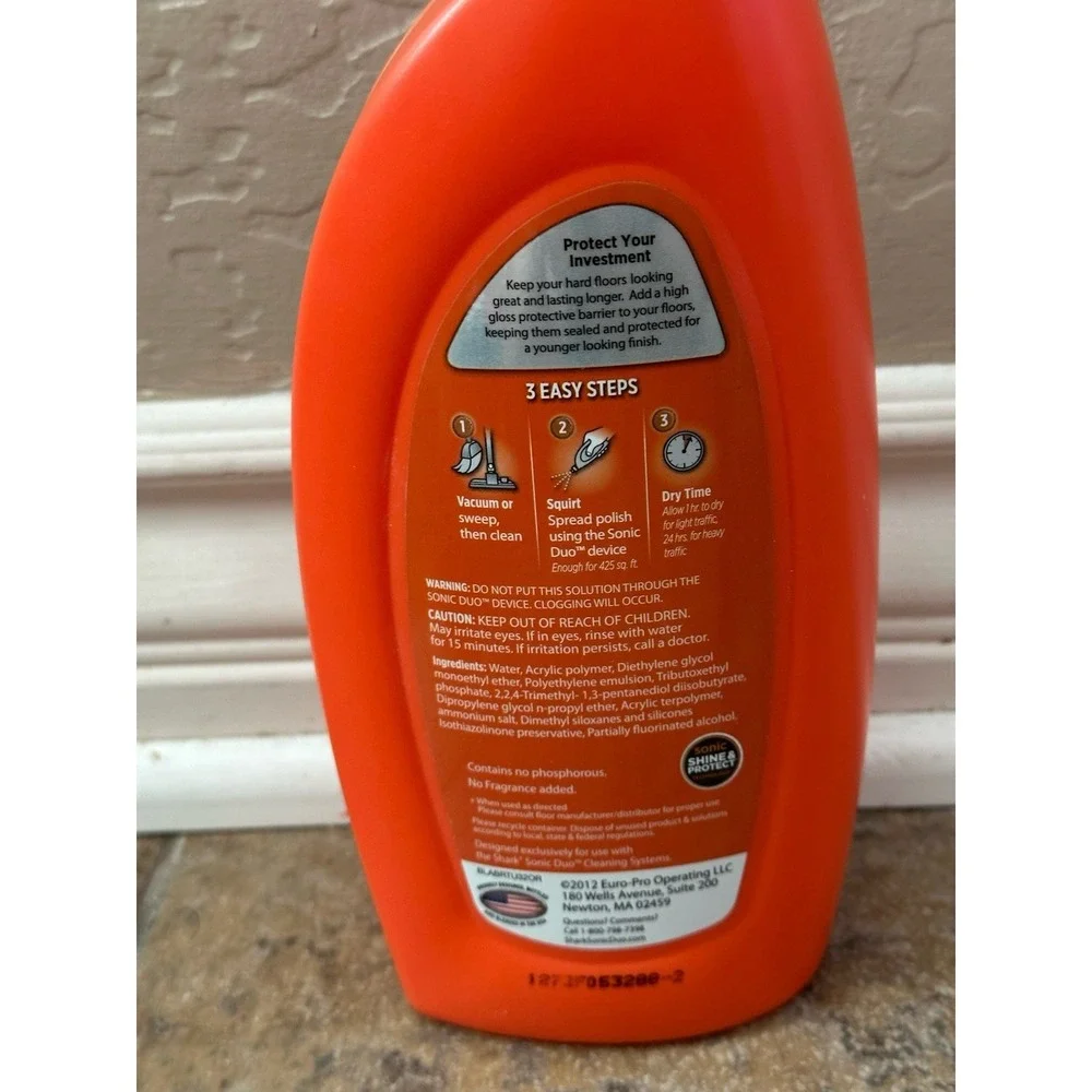 SHARK Wood & Hard Floor Polish 28 oz. High Gloss 90% Full Discontinued